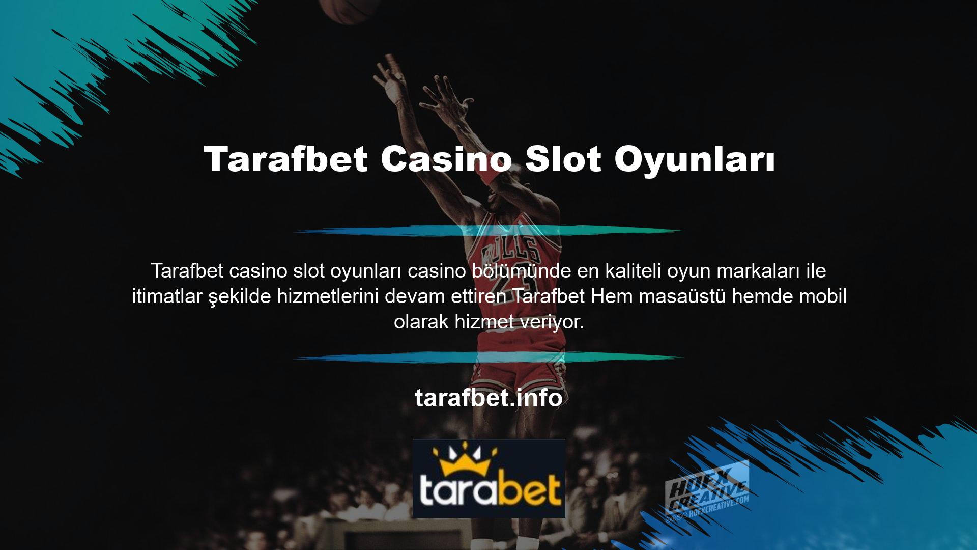 Tarafbet Casino Slot Oyunları en kazançlı slot oyunlarını bünyesine katarak casino tutkunlarının olmazsa olmazı bir platform olmayı başarmıştır