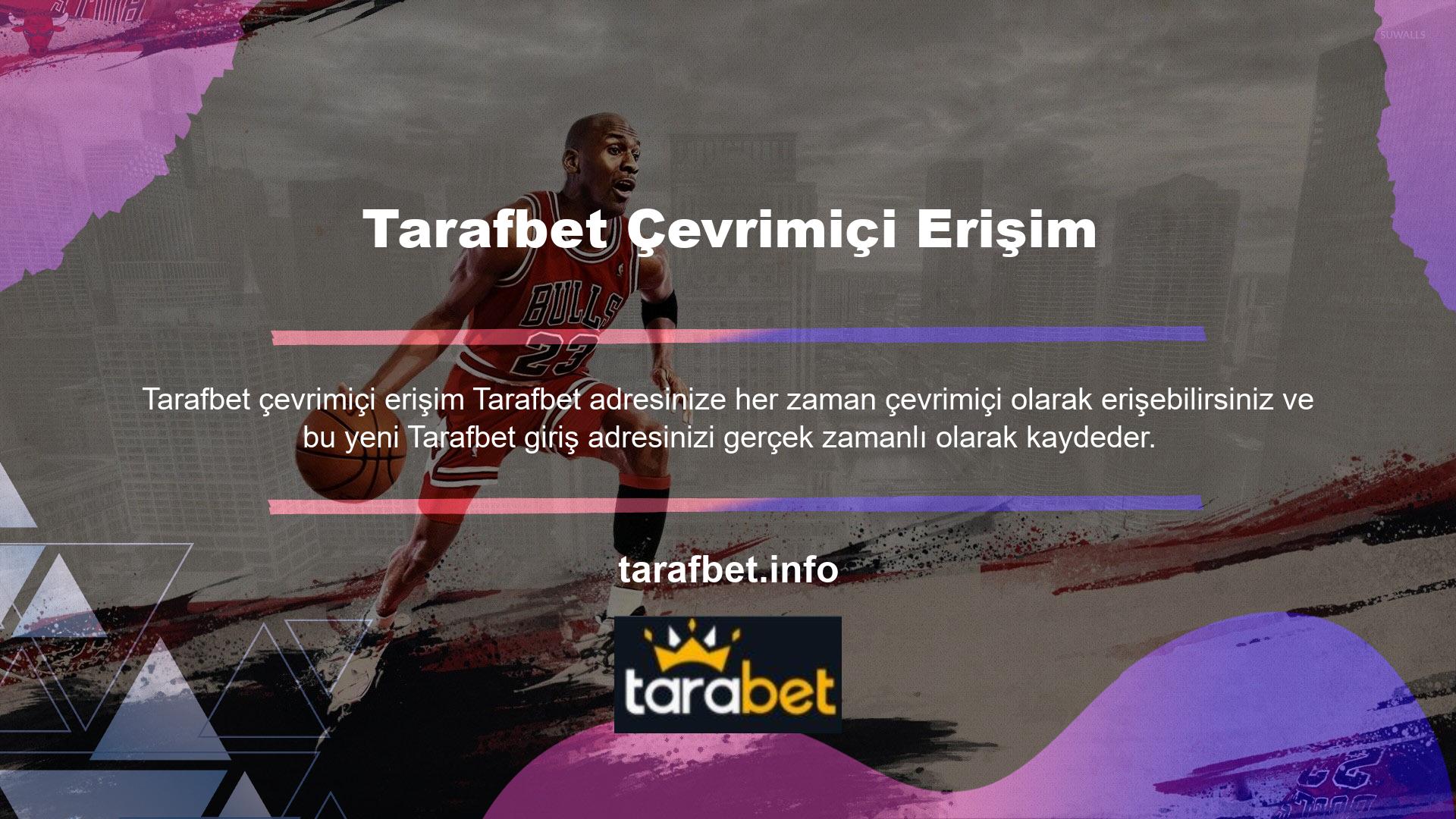 Yeni Tarafbet adresiniz bahis sitenizle güncellendikten sonra, bu sayfa giriş adresinize gittiğinizde otomatik olarak geçerli oturum açma adresinizi gösterecektir